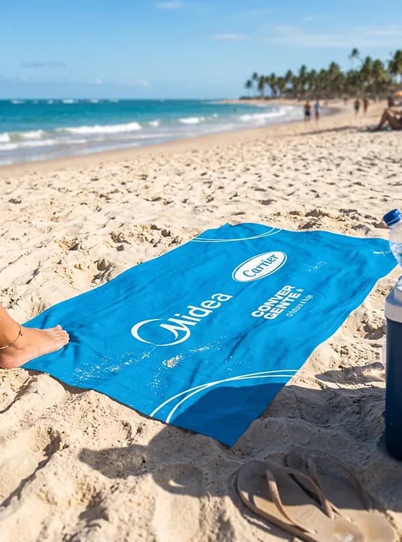 Toalha de praia personalizada