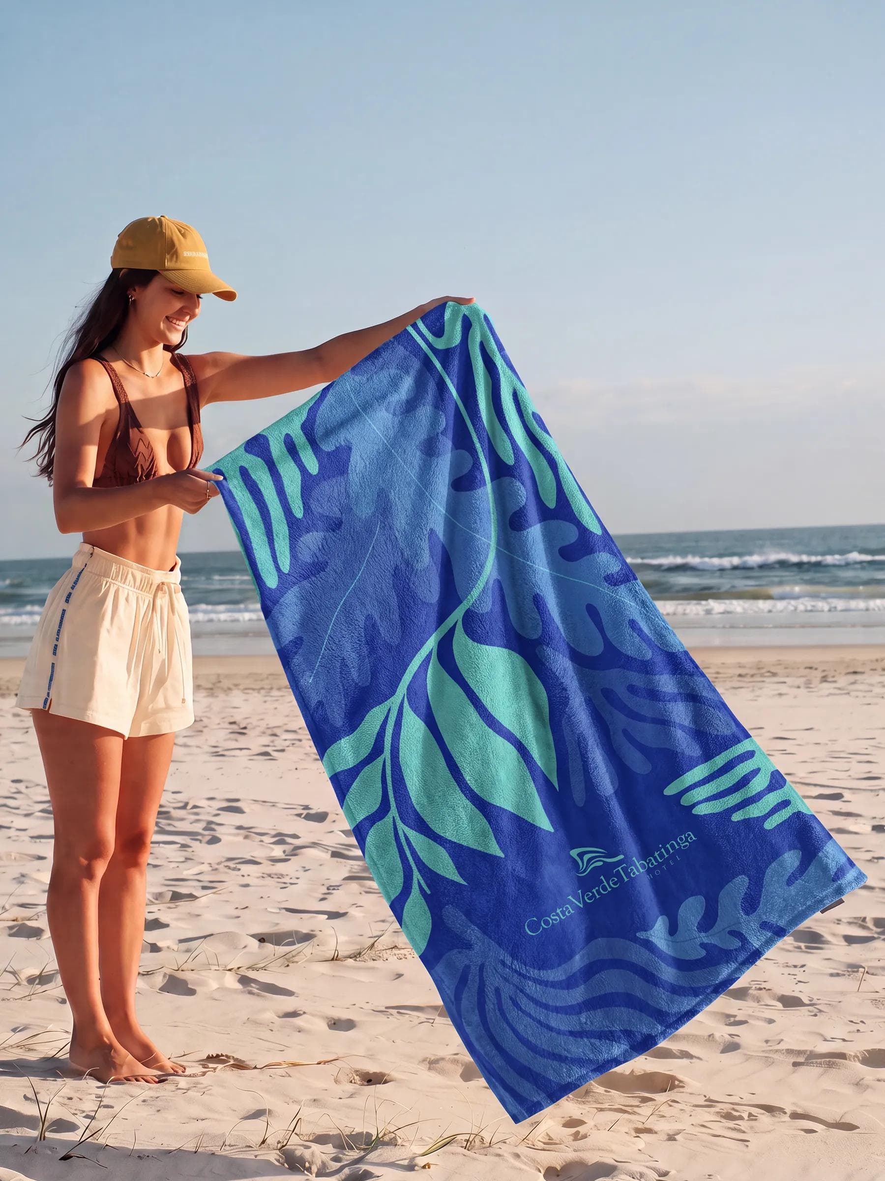 Toalha de praia personalizada